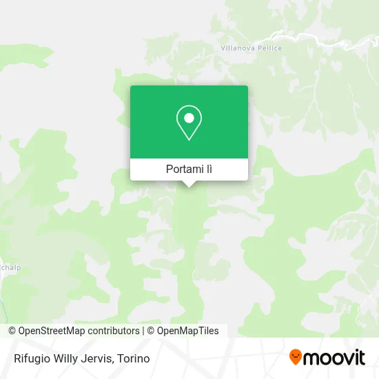 Mappa Rifugio Willy Jervis
