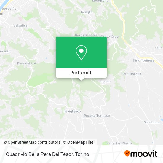 Mappa Quadrivio Della Pera Del Tesor