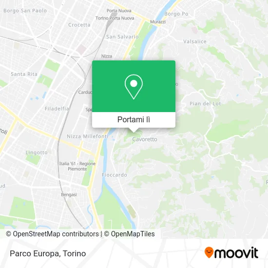 Mappa Parco Europa
