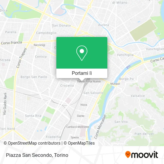 Mappa Piazza San Secondo