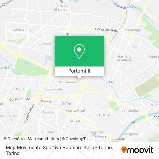 Mappa Msp Movimento Sportivo Popolare Italia - Torino