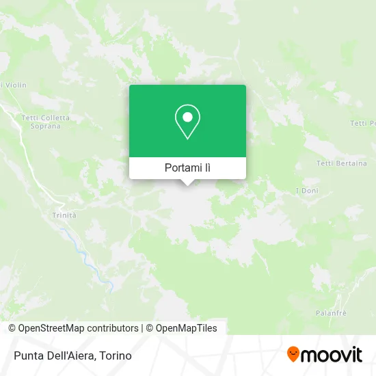 Mappa Punta Dell'Aiera