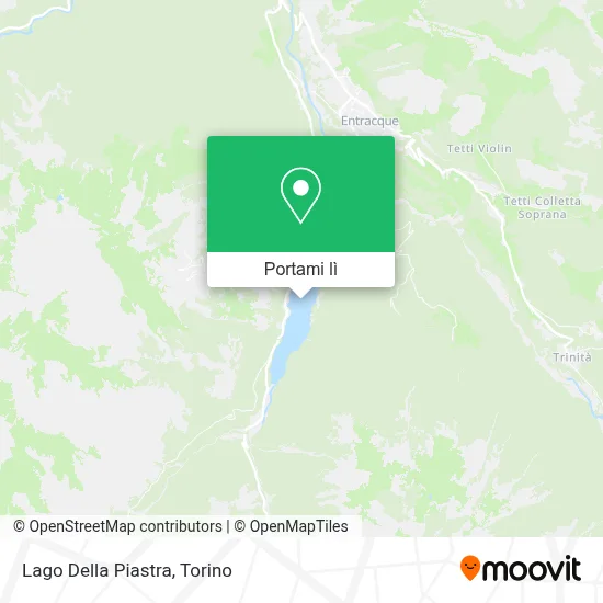 Mappa Lago Della Piastra