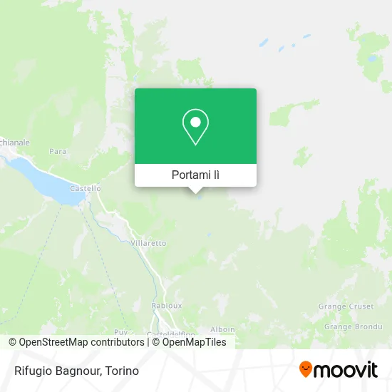 Mappa Rifugio Bagnour