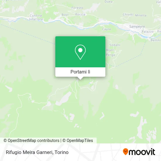 Mappa Rifugio Meira Garneri