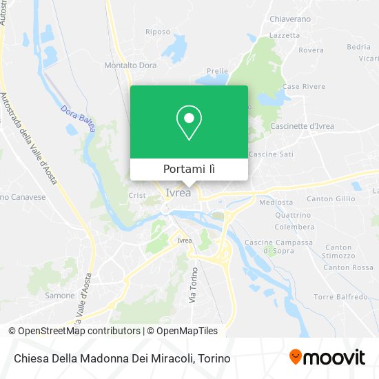 Mappa Chiesa Della Madonna Dei Miracoli