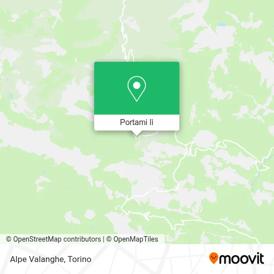 Mappa Alpe Valanghe