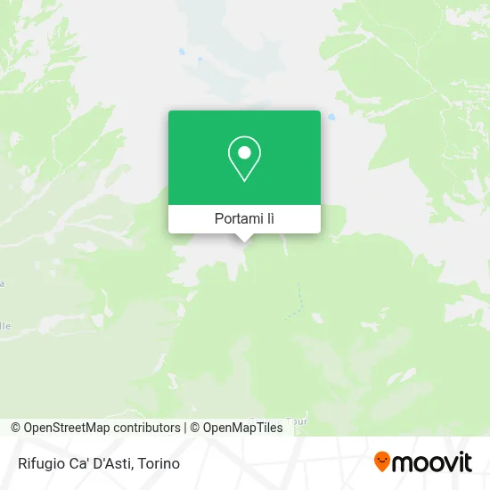 Mappa Rifugio Ca' D'Asti