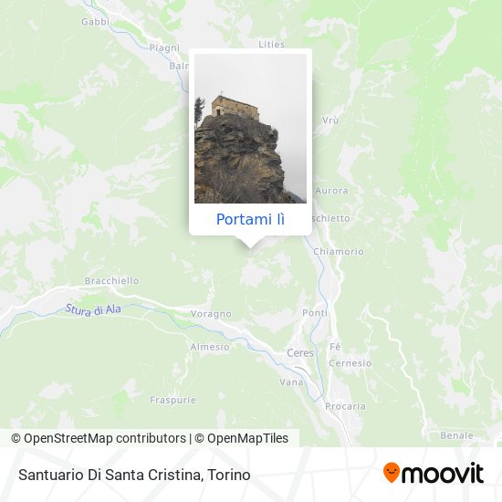 Mappa Santuario Di Santa Cristina