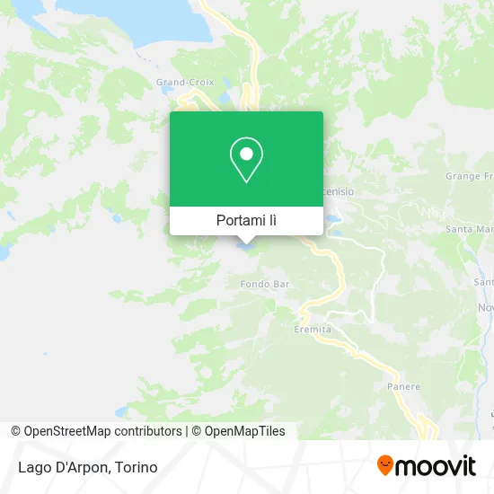 Mappa Lago D'Arpon