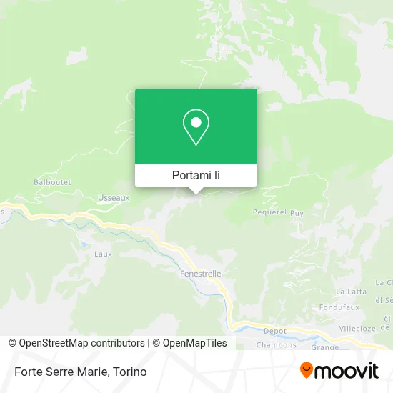 Mappa Forte Serre Marie