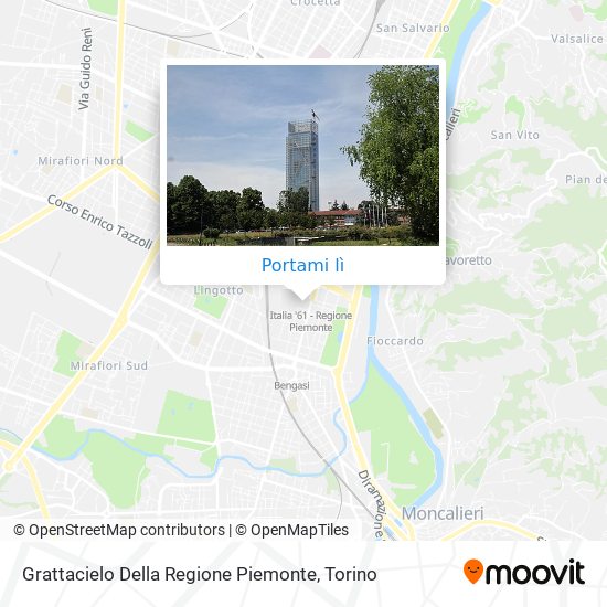 Mappa Grattacielo Della Regione Piemonte