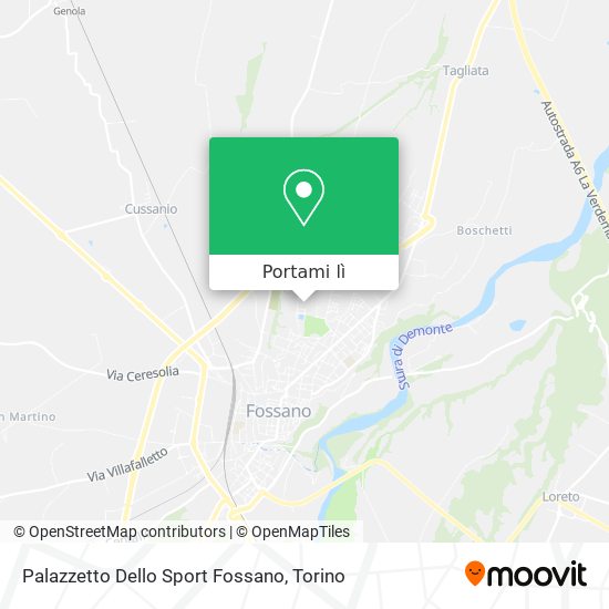 Mappa Palazzetto Dello Sport Fossano