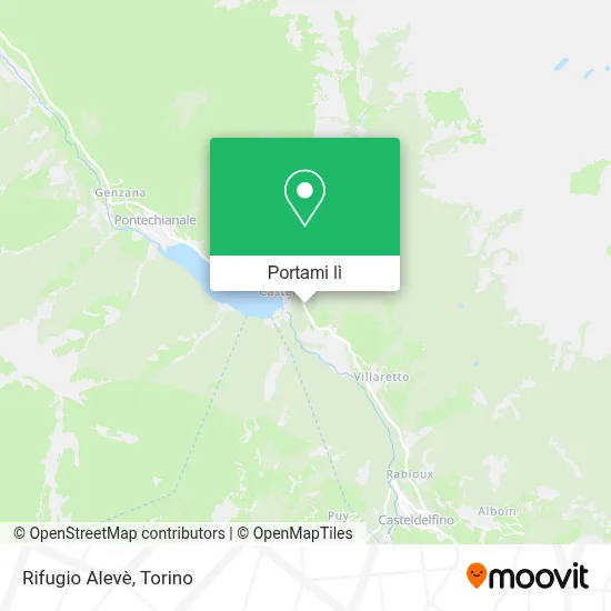 Mappa Rifugio Alevè