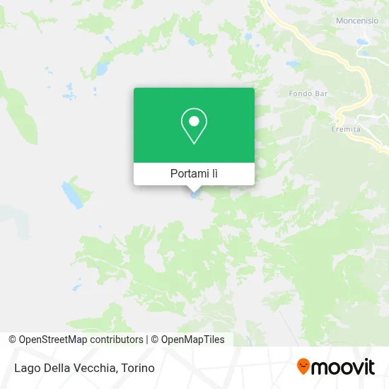 Mappa Lago Della Vecchia