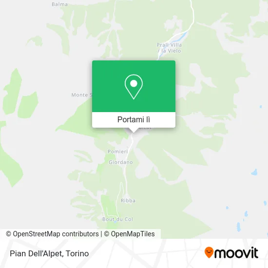 Mappa Pian Dell'Alpet