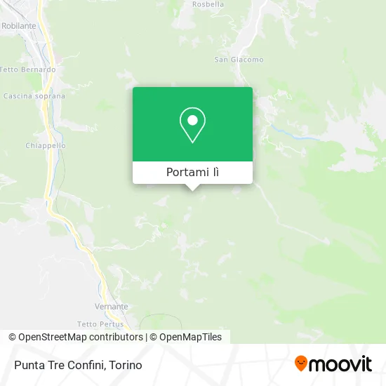 Mappa Punta Tre Confini