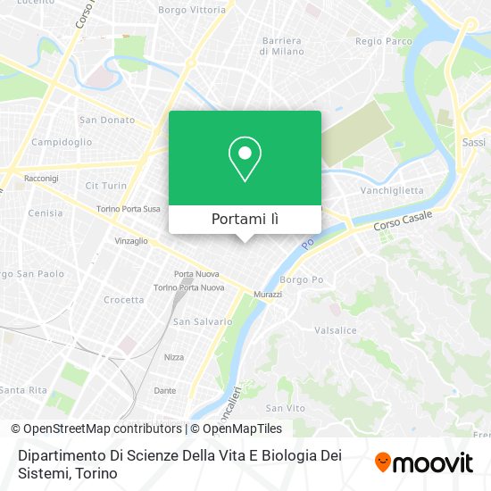 Mappa Dipartimento Di Scienze Della Vita E Biologia Dei Sistemi