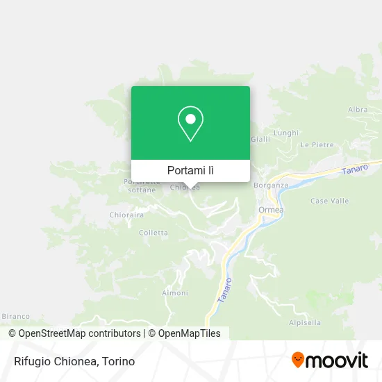 Mappa Rifugio Chionea