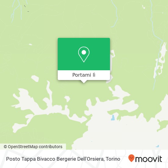 Mappa Posto Tappa Bivacco Bergerie Dell'Orsiera