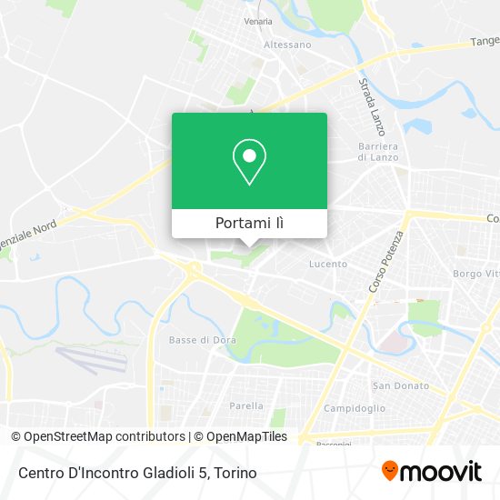 Mappa Centro D'Incontro Gladioli 5