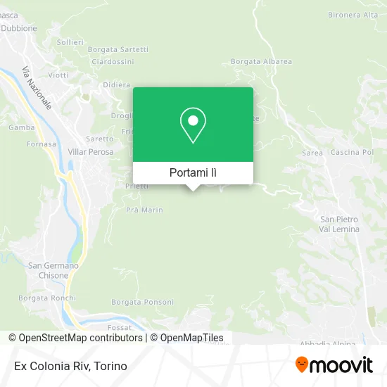 Mappa Ex Colonia Riv