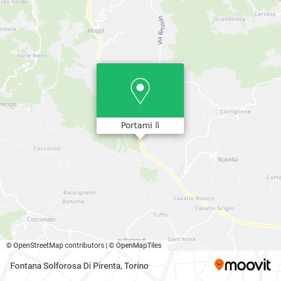 Mappa Fontana Solforosa Di Pirenta