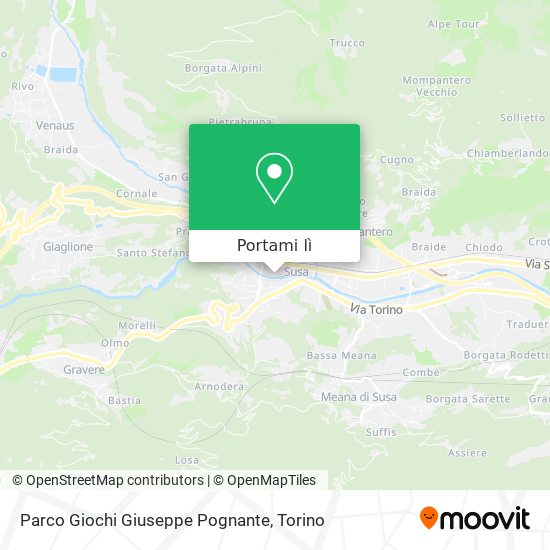 Mappa Parco Giochi Giuseppe Pognante