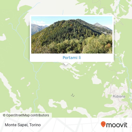 Mappa Monte Sapei