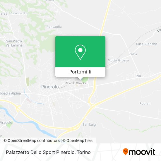 Mappa Palazzetto Dello Sport Pinerolo