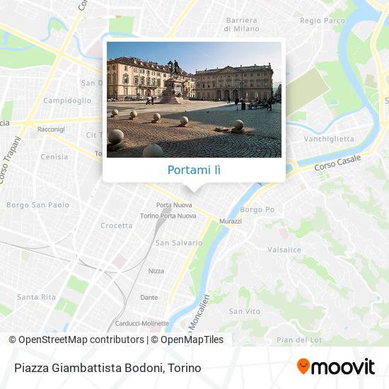 Mappa Piazza Giambattista Bodoni