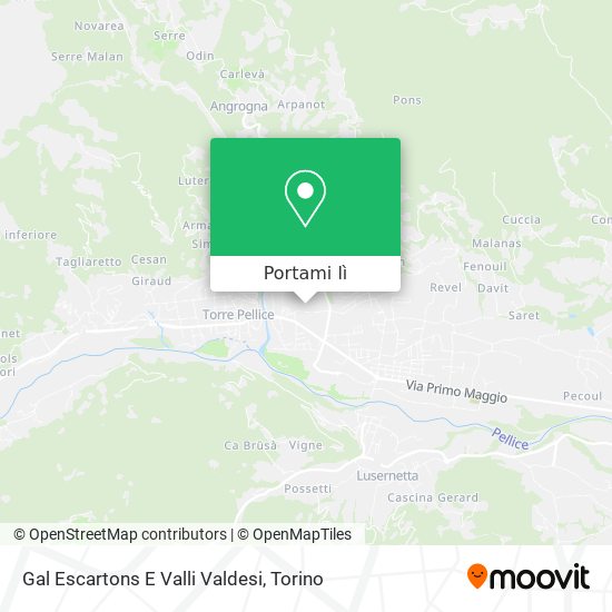 Mappa Gal Escartons E Valli Valdesi