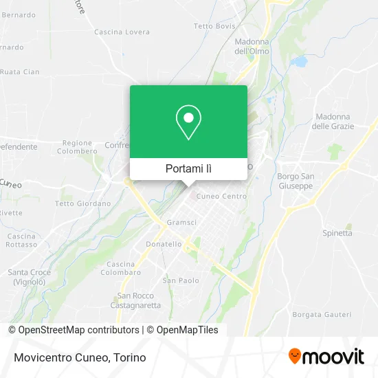 Mappa Movicentro Cuneo
