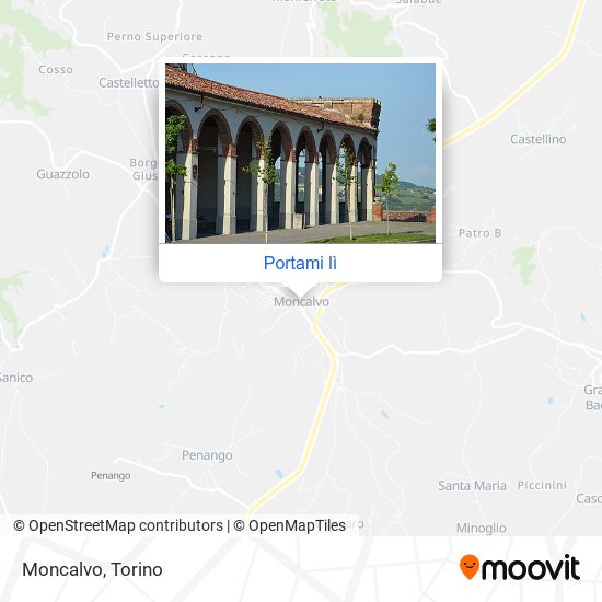 Mappa Moncalvo