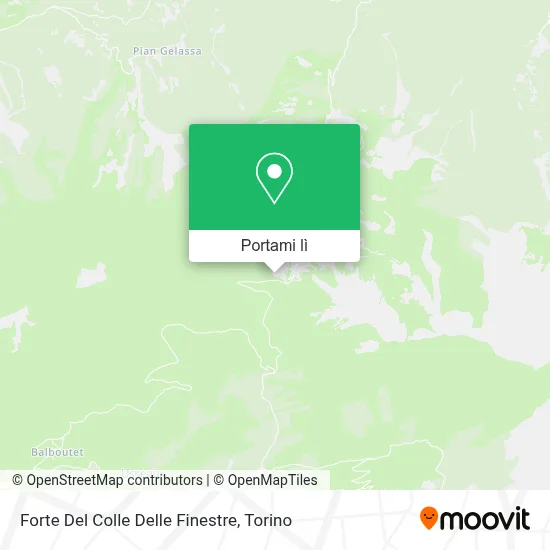 Mappa Forte Del Colle Delle Finestre