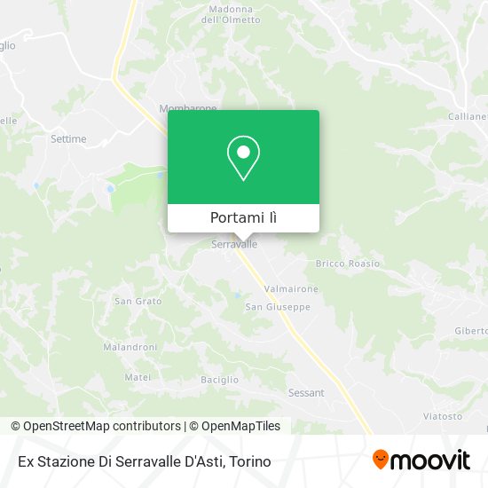 Mappa Ex Stazione Di Serravalle D'Asti