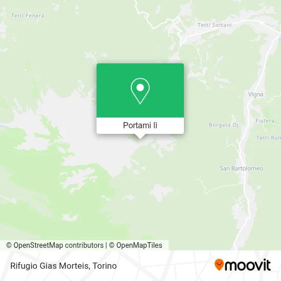 Mappa Rifugio Gias Morteis
