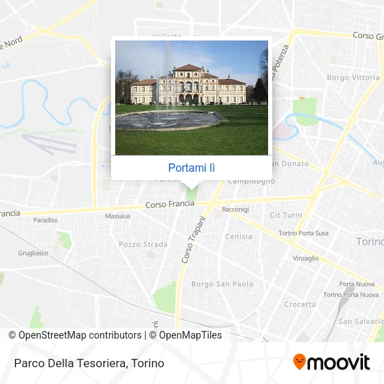Mappa Parco Della Tesoriera