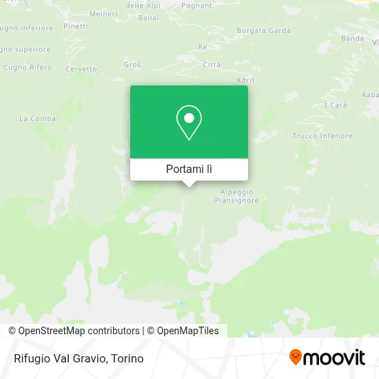 Mappa Rifugio Val Gravio