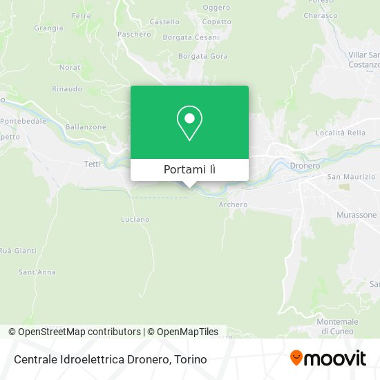 Mappa Centrale Idroelettrica Dronero