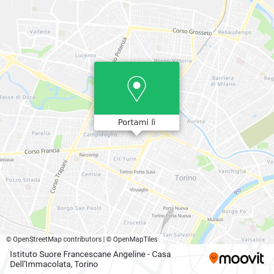 Mappa Istituto Suore Francescane Angeline - Casa Dell’Immacolata