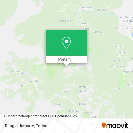 Mappa Rifugio Jumarre
