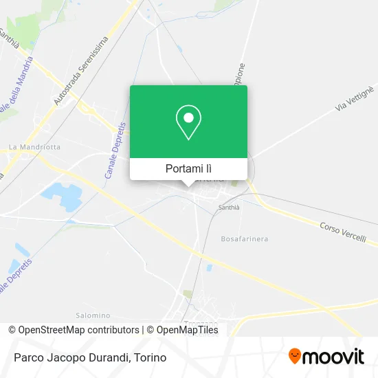 Mappa Parco Jacopo Durandi
