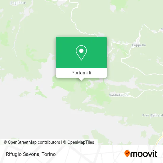 Mappa Rifugio Savona