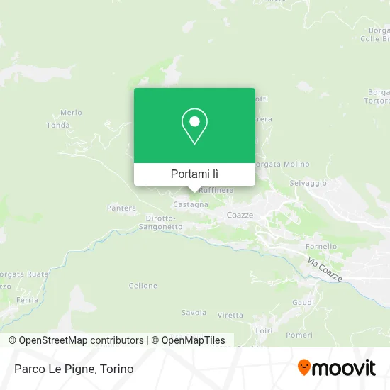 Mappa Parco Le Pigne