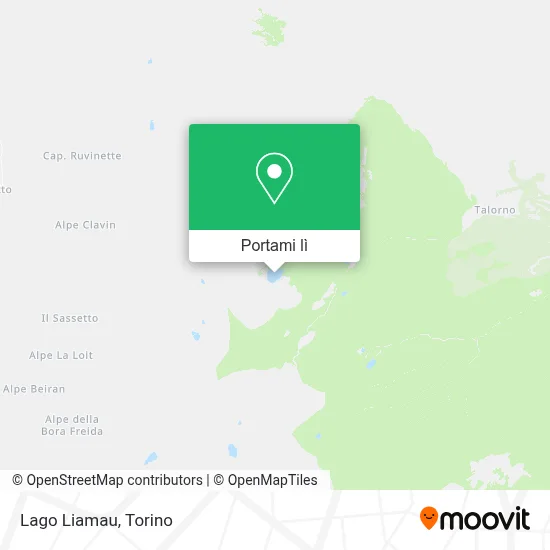 Mappa Lago Liamau