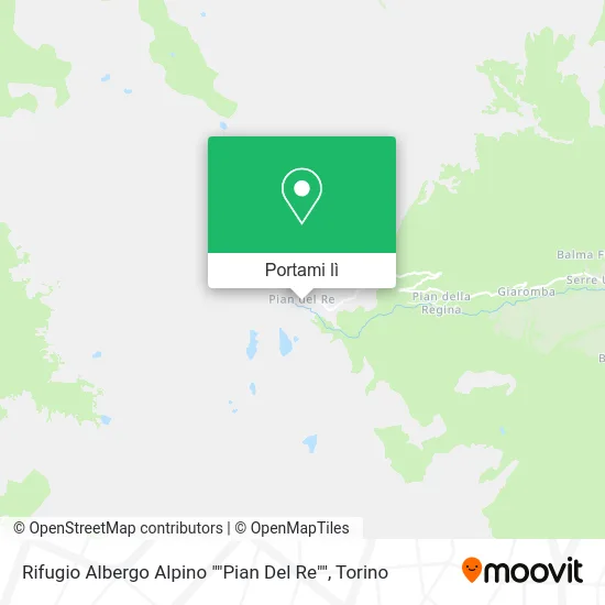 Mappa Rifugio Albergo Alpino ""Pian Del Re""