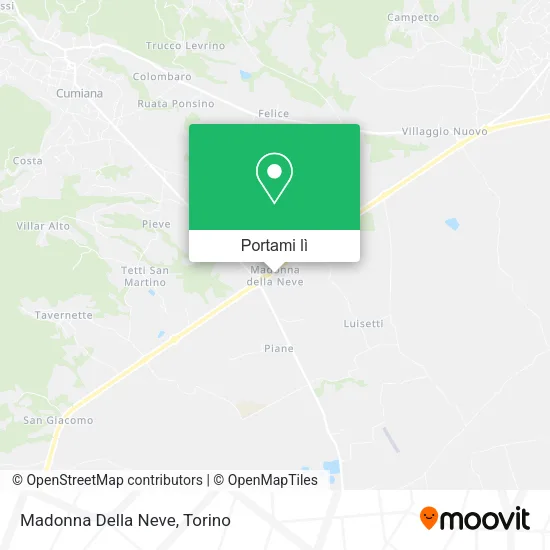 Mappa Madonna Della Neve