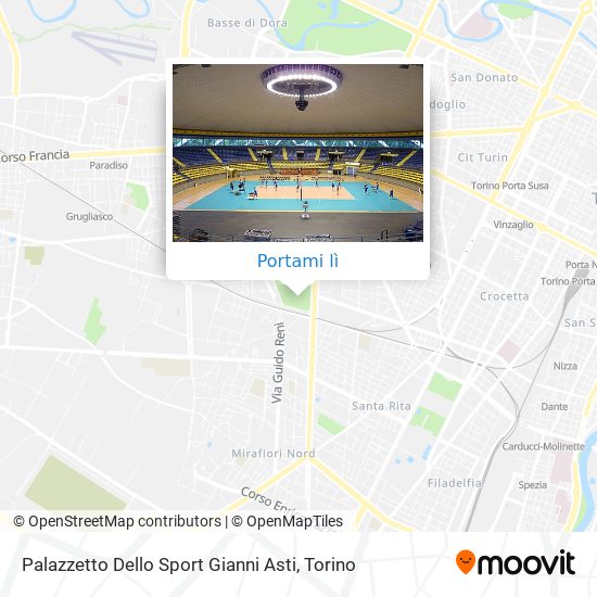 Mappa Palazzetto Dello Sport Gianni Asti