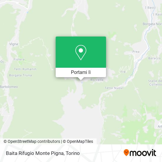 Mappa Baita Rifugio Monte Pigna